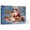 Glow Decor Red and Brown &#x22;Abundance of Joy&#x22; LED Backlit Christmas Rectangular Wall Art with Remote Control 18&#x22; x 24&#x22;